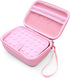 CASEMATIX Camera Travel Case for PROGRACE, Ourlife, Dragon Touch and More Waterproof Toy Camera Video Recorders - Pink