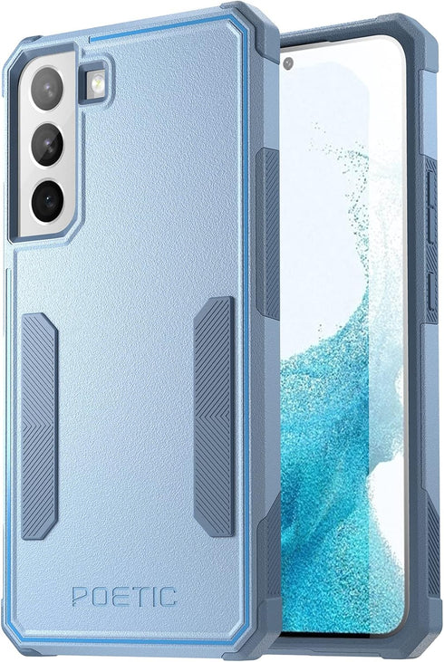 Poetic Neon Series Case for Samsung Galaxy S22 Plus 5G, Sky Blue, Dual Layer Heavy Duty Slim Shockproof Cover