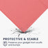 kwmobile Protective Canvas eReader Case for Kobo Libra - Hand Strap - Pink