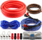 0 Gauge Car Amp Wiring Kit, 3000W 1/0 Gauge Installation Wiring Systems Kit for Radio, Subwoofers, Speakers