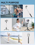 42" Selfie Stick Tripod with Fill Light, Extendable Phone Tripod Stand with Detachable Remote & Phone Holder
