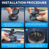 Autaabb 360 Nano Gel Suction Cup Phone Mount - Ultra-Strong Universal Car Dashboard Cell Phone Holder, Hands-Free