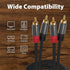 2RCA 2 3.3ft Cyberguys! RCA Audio Cable, to RCA Cables Car Audio Male to Male, Shielded Cables with Braided Jacket