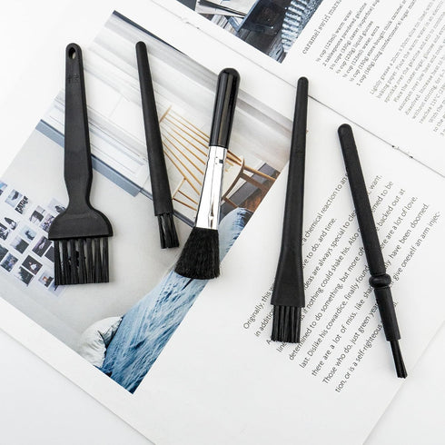 5 PCS Mini Keyboard Cleaning Brushes Kit, PP Handle Nylon Anti Static Electronic Dust Cleaning Brush for Computer