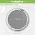 ACROPIX Universal 1.5" Round Car Speaker Grills Cover Mesh - Silver Tone Protector Case for Audio Speaker - Pack of 4