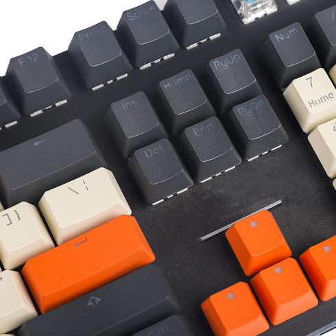 Carbon Miami PBT Double Shot Shine Through ANSI Backlit Keycaps for MX Mechanical Keyboards (Only Keycap)