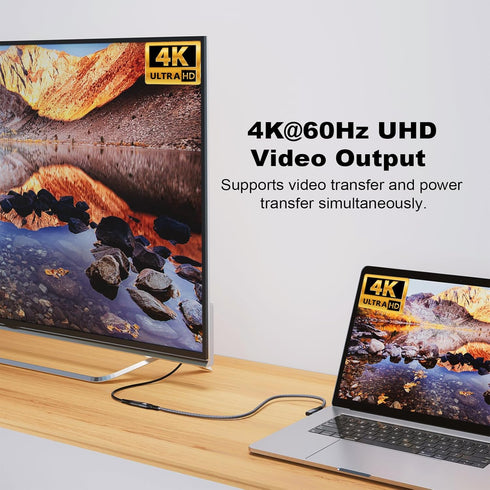 20Gbps USB C 3.2 Extension Cable, 90 Degree Type-C Male to Female Extender for 4K@60Hz 240W Charging