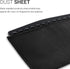kwmobile Dust Cover for Universal Keyboard (L) - Black Computer Keyboard Protector Fabric Case