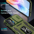 DEERLAMN Galaxy S24+ Plus Case, Olive Green, Military Grade Shockproof, Slide Camera Cover & Screen Protector,