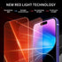 2 Pack Screen Protector for iPhone 15 Pro Max, New Red Light 9H Tempered Glass, Anti-Blue Light Protection