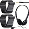 Yunsailing 30 Pack Kids Headphones with Microphone, Lightweight Adjustable Earphones, 3.5 mm Jack