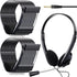 Yunsailing 30 Pack Kids Headphones with Microphone, Lightweight Adjustable Earphones, 3.5 mm Jack