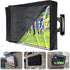 Outdoor TV Cover 52-55 Inch with Clear Scratch Resistant Front Flap +