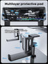 NODOCA Laptop Storage for Desk, Vertical Stand with Headphone Holder, MacBook Storage Rack for Various Laptops, Black