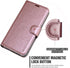 Galaxy A10E Wallet Case - Premium PU Leather Flip Cover with Card Slots & Kickstand, Rose Gold