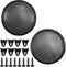 Fielect 2Pcs 12 inch Black Speaker Grill Cover Mesh for Car Audio SubWoofer Grille Protector