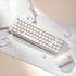 MIKIBY i68 2.4GHz WindowsxP/7/8/10 Wireless Keyboard and Mouse Combo, Retro Typewriter Style Keyboard with Round