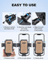 Car Phone Holder Mount, Hands Free Phone Holder for Car, Rotatable and Retractable for iPhone 15 14 13 Pro Max