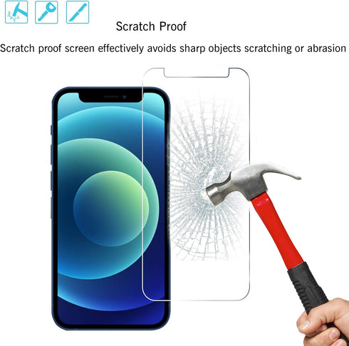 Ailun Glass Screen Protector for iPhone 12 mini 2020, 3 Pack Tempered Glass