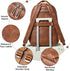 43L Backpack 17 16 15.6 Inch LATMAP Purse For Women Men Leather Shoulder Diaper Bookbag Tote Laptop Bag Handbags