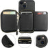 Bocasal RFID Blocking Wallet Case for iPhone 14/13, Adjustable Crossbody Zipper Purse with Kickstand