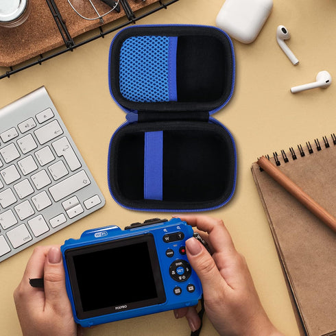 Aenllosi Hard Travel Case for Kodak PIXPRO WPZ2, Protective Case for Waterproof Digital Camera, Blue