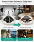 2 1 BAGSMART in Puffy Camera Sling Bag Small Camera Shoulder Bag DSLR/SLR/Mirrorless Crossbody Photography Camera Case