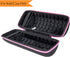 co2CREA Hard Travel Case for JBL Charge 4/5 Waterproof Bluetooth Speaker (Black Case + Pink Zipper)
