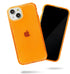 SteepLab Neon Highlighter Case for iPhone 13 - Grippy Jelly Case with Protective Air Pockets (Intense Bright Orange)