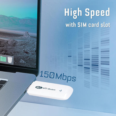Sanpyl 150mbps 4G 10 7/8/10, USB Adapter, LTE TDD FDD GSM Mini Router with LED Indicated, Modem Dongle with SIM Card