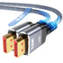 Highwings 80Gbps Displayport Cable 2.1 10FT, 16K@60Hz, 8K@120Hz, 4K@240Hz, DP 2.1 Cable