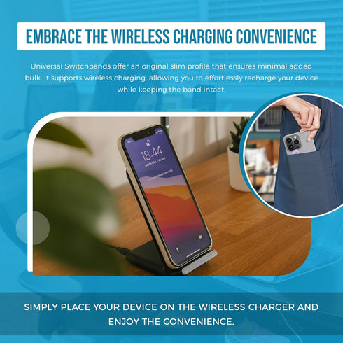 Universal Phone Grip Strap, Pack of 2, Reversible Hand Strap for Phone Cases, Comfortable Phone Loop Holder - Black &