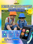 Kids Smart Watch Phone SOS with 10 Stories, 24 Puzzle Games, Alarm Clock - Toys for Ages 6-12 Boys Girls