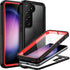 BEASTEK Galaxy S23 Plus Waterproof Case, Shockproof Dustproof IP68 Underwater, Built-in Screen Protector, Red