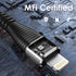 Extra Long iPhone Charger Cord 15FT, Apple MFi Certified USB A to Lightning Cable Braided Fast Charging Cord Compatible with iPhone14/13/12/11 Pro Max/Pro/XS Max/XS/XR/X/8 Plus/8/7/iPad/iPod/AirPods