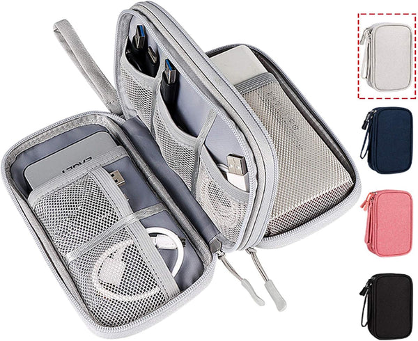 Electronic Organizer Bag, Waterproof Portable Travel Accessories Cable Storage Case for Charging Cables, Cell Phone