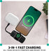 3-in-1 Portable Charger 5000mAh Battery, Ultra-Compact Fast Charging Support for iPhone, USB-C Devices, Smartwatch