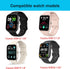 Compatible with Faweio Smartwatch Bands,Lamshaw 22mm Slim Vintage Leather Strap Replacement Compatible for Faweio IDW13/IDW16/IDW17/IDW19/IDW21/IDW26/Smartwatch