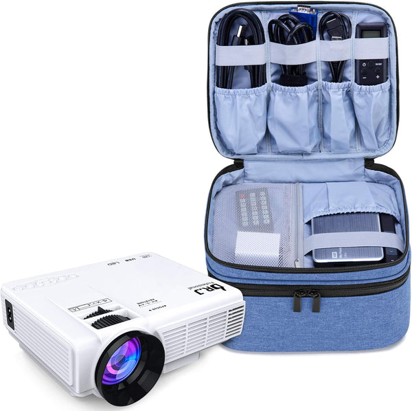 LUXJA Carrying Bag for DR.J Mini Projector | Portable Case for Mini Projector and Accessories | Blue
