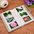 Flower Wallet PU Leather Photo Album, Compatible with Fujifilm Instax Mini Instant Camera Film, Retro Floral