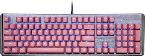 Cooler Master Sakura Pink PBT Doubleshot Backlit Keycap Upgrade Set for Mechanical Keyboards, US 104 Layout