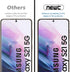 NEW'C Tempered Glass Screen Protector for Samsung Galaxy S21 5G (6.2) - Pack of 3, 9H Hardness, Anti-Scratch,