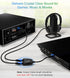 1x2 (1 2 LPCM2.0, Dolby 5.1)- BlueRigger Digital Optical Audio Splitter in Out Unidirectional Toslink Splitter, Support