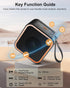 Hosgubo 5.3, 10H 8W Portable Bluetooth Speaker, Wireless Speaker with Lights, Built-in Mic Bluetooth Portable Wireless