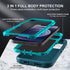 Military Grade 3 in 1 Heavy Duty Case for iPhone 12 Mini, Shockproof/Dust Proof with 2Pcs Tempered Glass Protector