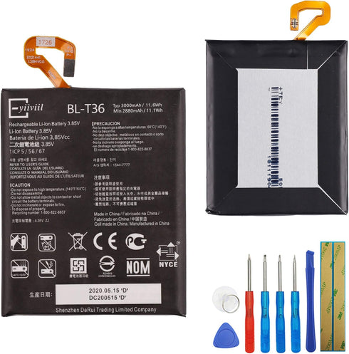 Li-Polymer Replacement Battery BL-T36 for LG K10 2018 K30 K11 X410 with Tool