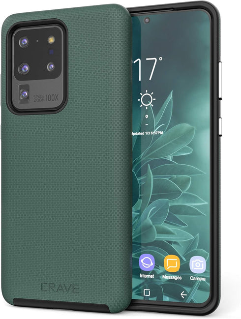 Crave Dual Guard for Samsung Galaxy S20 Ultra Case, Shockproof Protection Dual Layer Case for S20 Ultra 5G