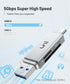 uni 3.0 SD/SDHC/SDXC/MMC, SD Card Reader, High-Speed USB C to Micro SD Card Adapter USB Dual Slots, Memory Card Reader