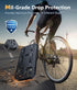 FNTCASE iPhone XR Case: Rugged Black Military Grade Shockproof Cover with Kickstand - Matte Textured Heavy Duty