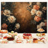 Drgilau 12X10ft Brown-2 Vintage Floral Photography Backdrop, Retro Oil Painting Flowers Photography Backdrop Abstract